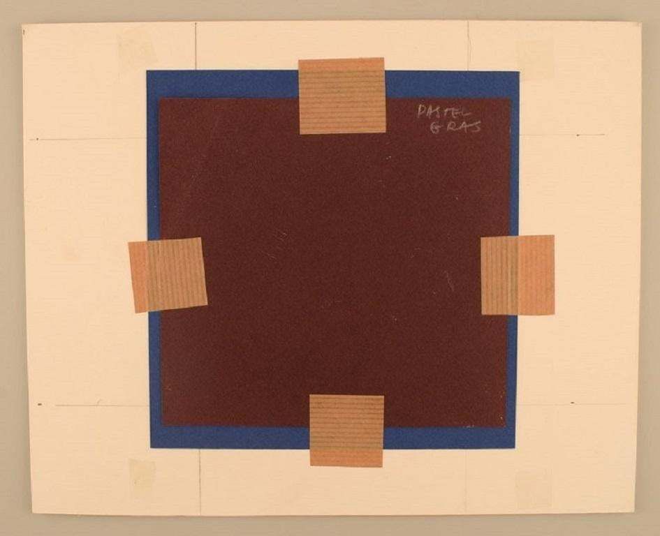 René Leroy, French Artist, Pastel On Paper, 1980s photo for sale