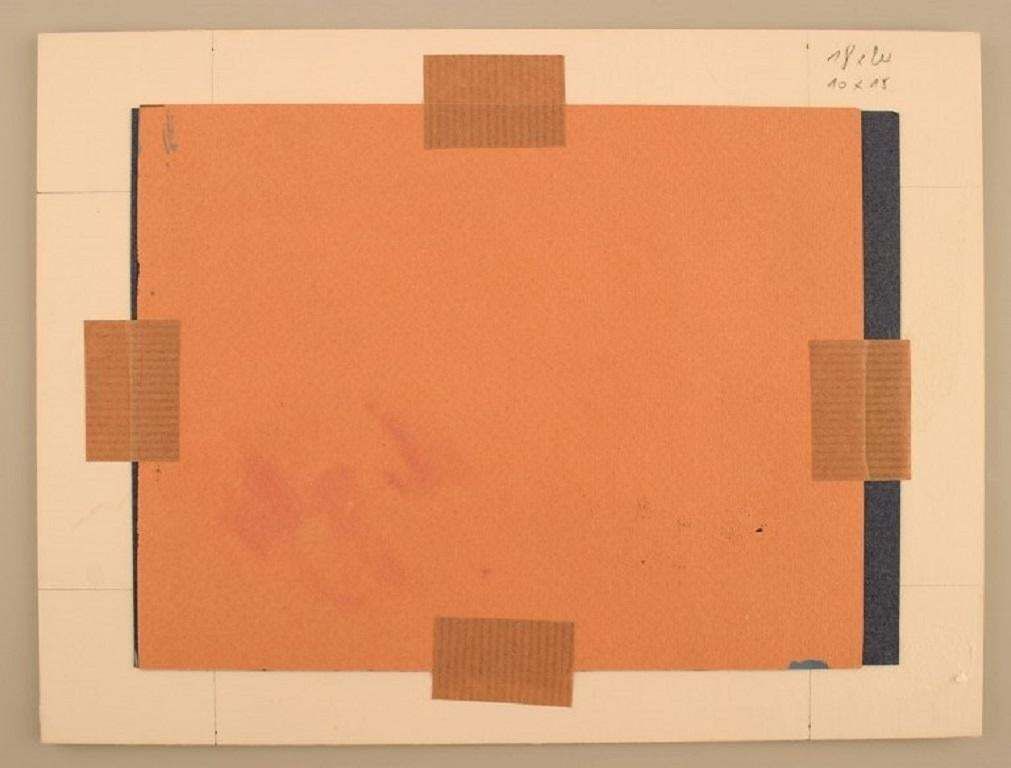 René Leroy, French Artist, Pastel On Paper, 1980s photo Art