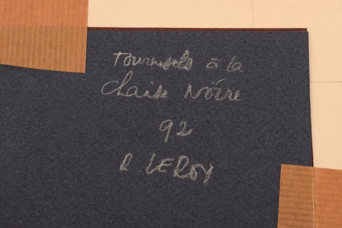 René Leroy, French Artist, Pastel On Paper, Dated 1992 photo 292.0