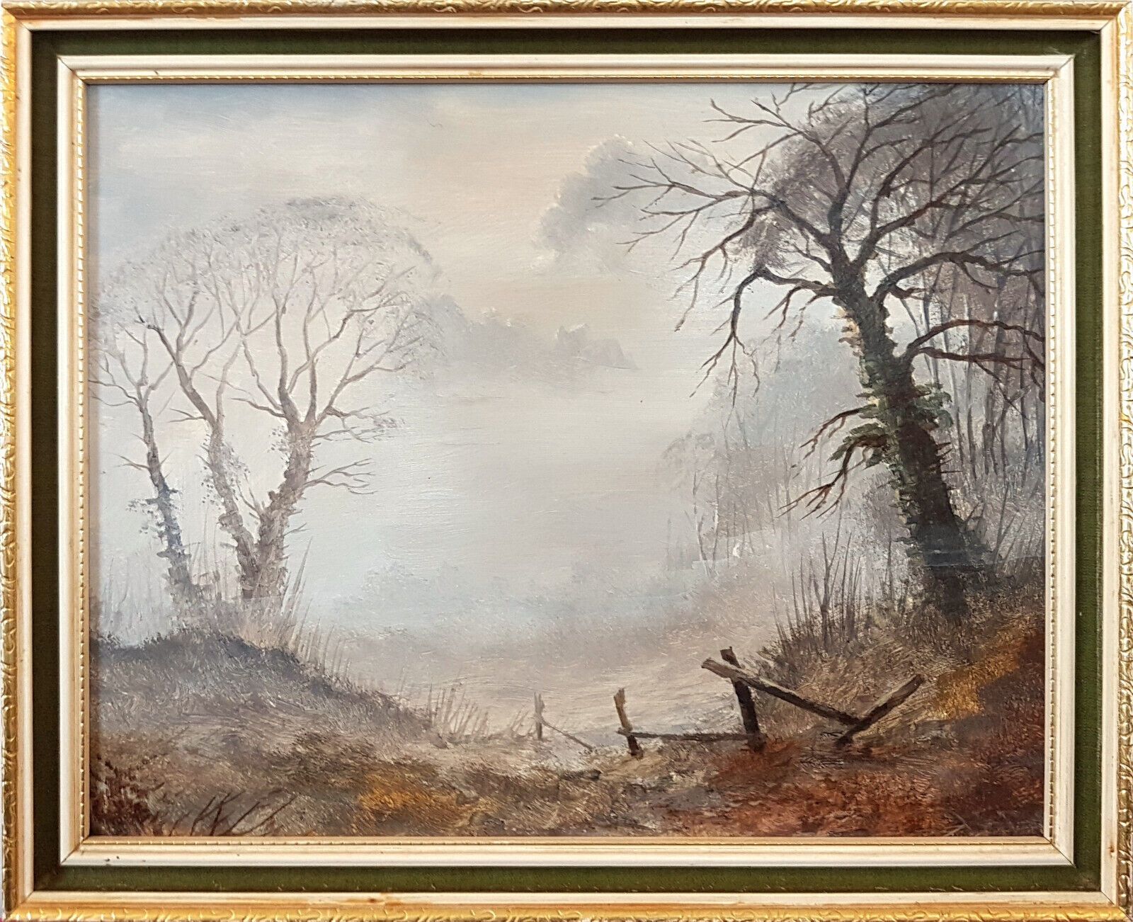 Oil Painting In The Manner Of Kevin Curtis. Untitled, Autumnal Landscape.