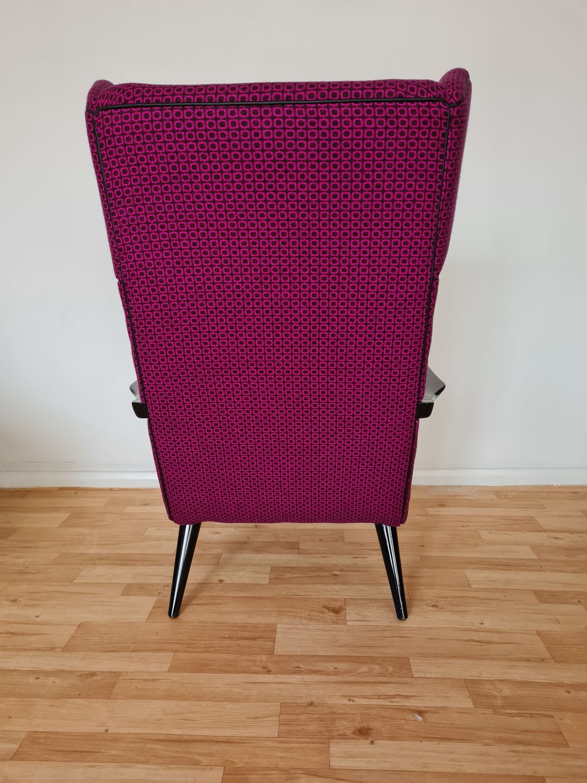 Unique Midcentury Wing Chair, 1970s photo 995.0