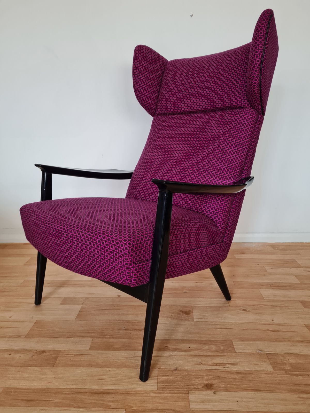 Unique Midcentury Wing Chair, 1970s
