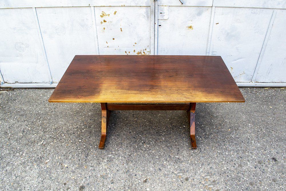 Rosewood Table By Gianfranco Frattinis For Bernini Italy, 1957 photo furniture
