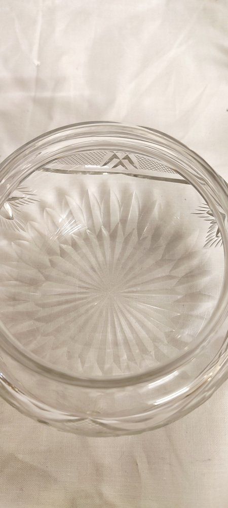 photo vinterior French Cut Glass Toilet Set, 1940s, Set Of 3