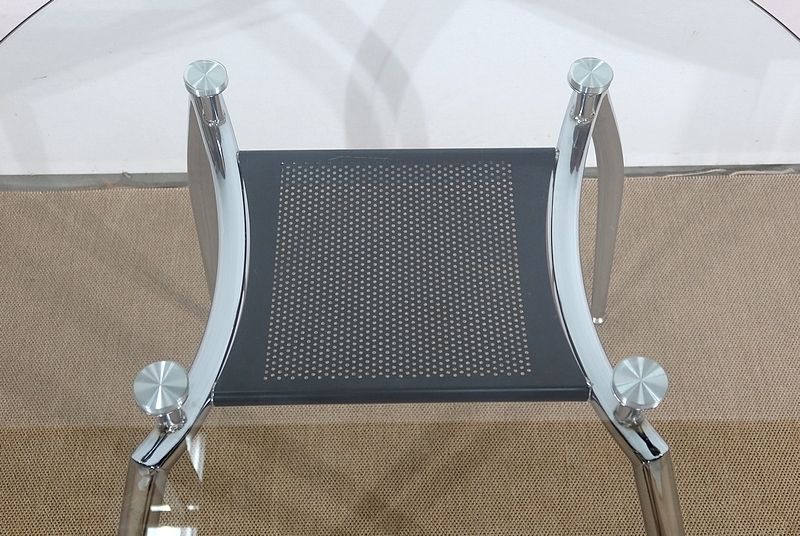 To Print Table In Chromed Metal And Glass – 1970 photo buy