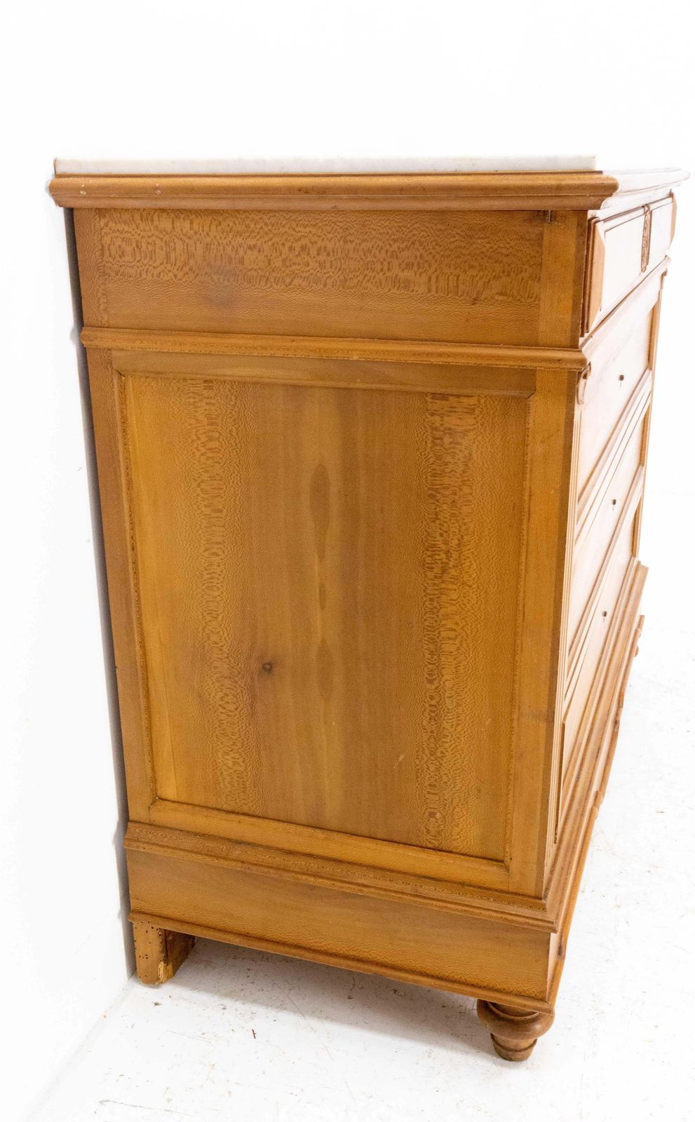 Commode Louis-Philippe, plateau en marbre, XIXe siècle photo vinterior
