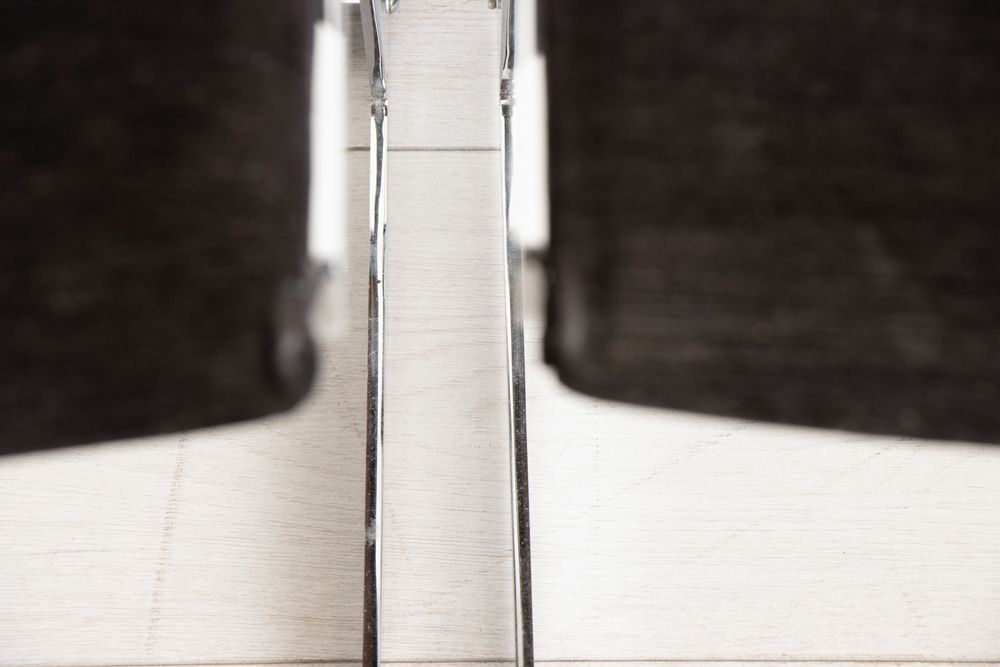 Midcentury Merrow Associates Chrome Dining Chairs By Richard Young C.1970 photo vinterior