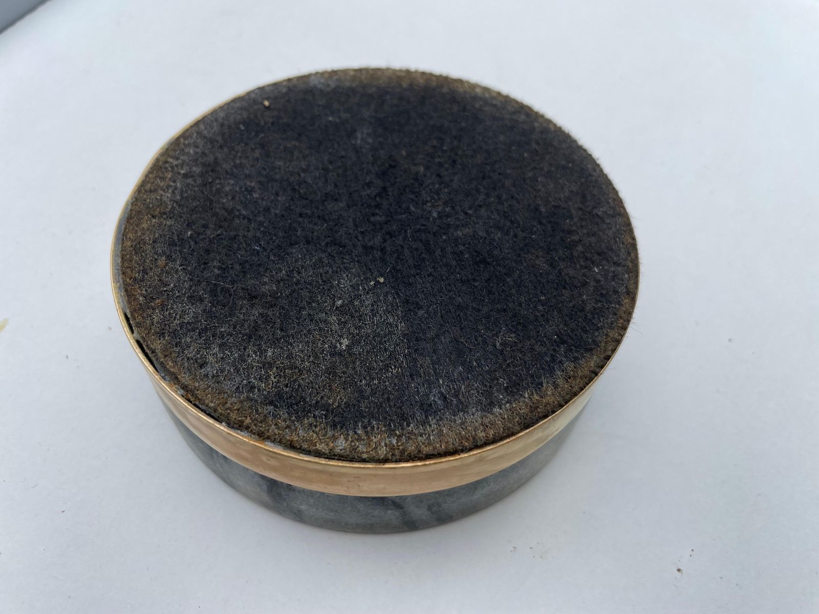 Vide Poche, Ashtray, In Marble And Brass, Grey And Gold Color, Italy 1960 photo 468.0