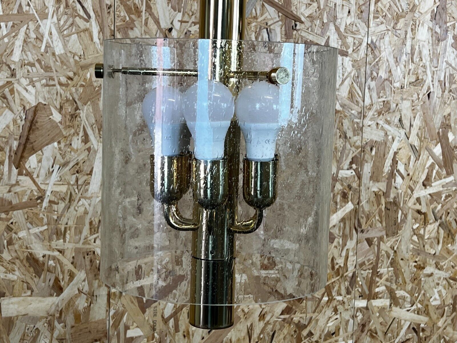 60s 70s Chandelier Huge Chandelier Pendant Lamp Limburg Glass & Chrome Design photo buy