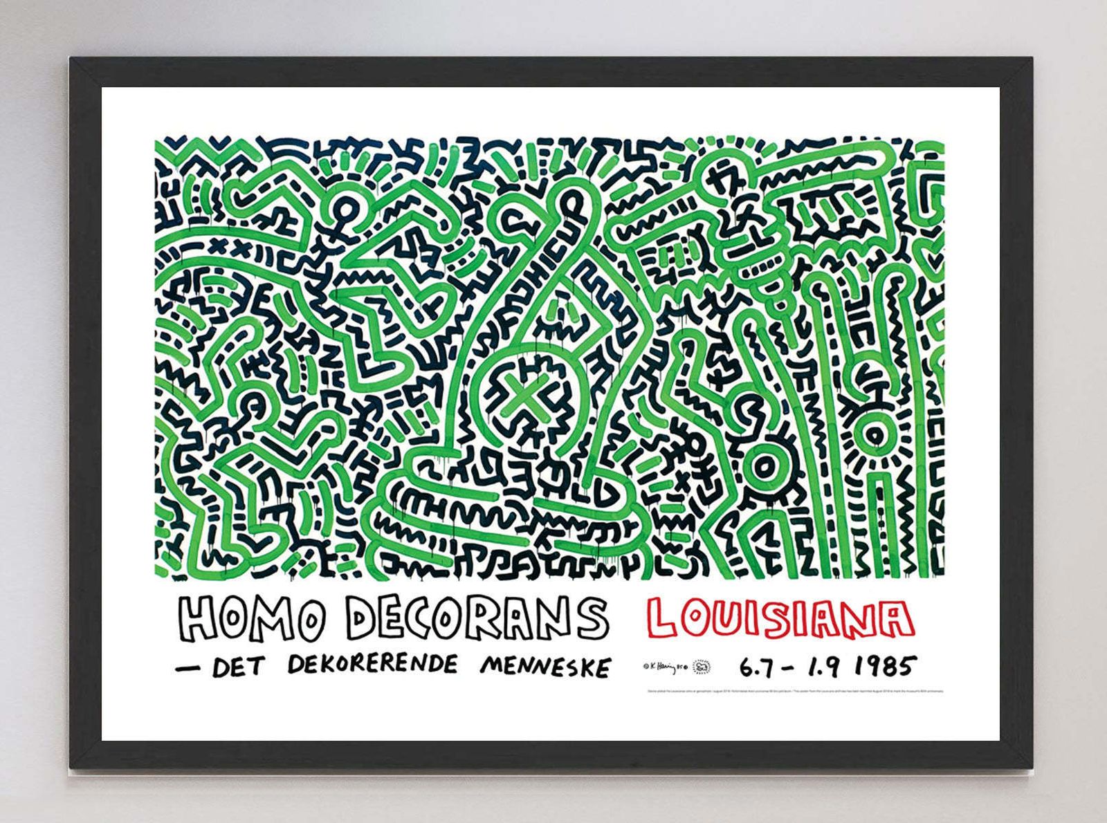 Keith Haring   Homo Decorans  Original Vintage Poster photo furniture