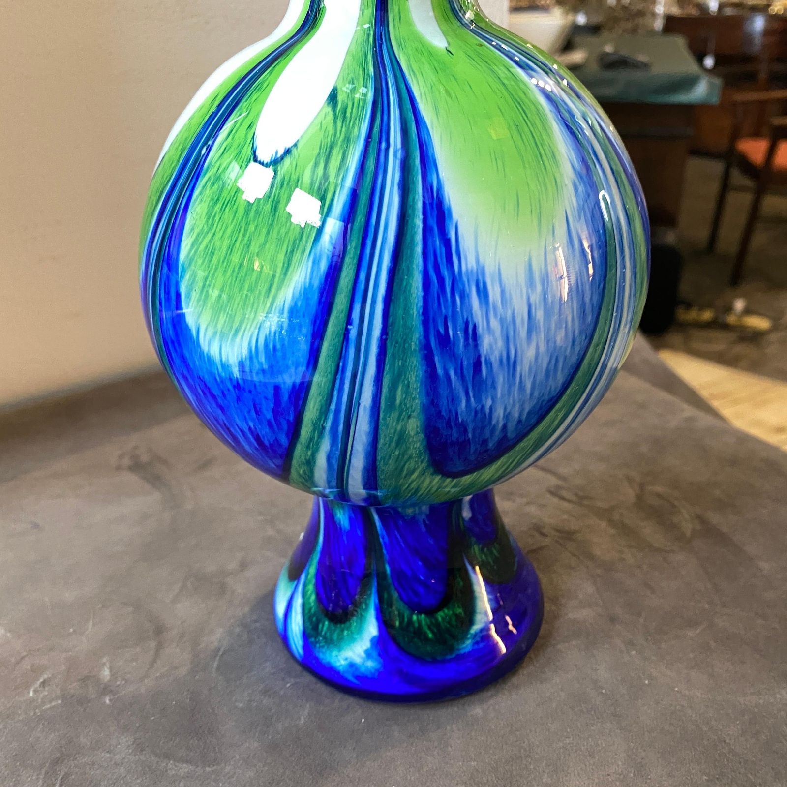 1970s Mid Century Modern Glass Italian Vase In The Style Of Carlo Moretti photo Home Decor