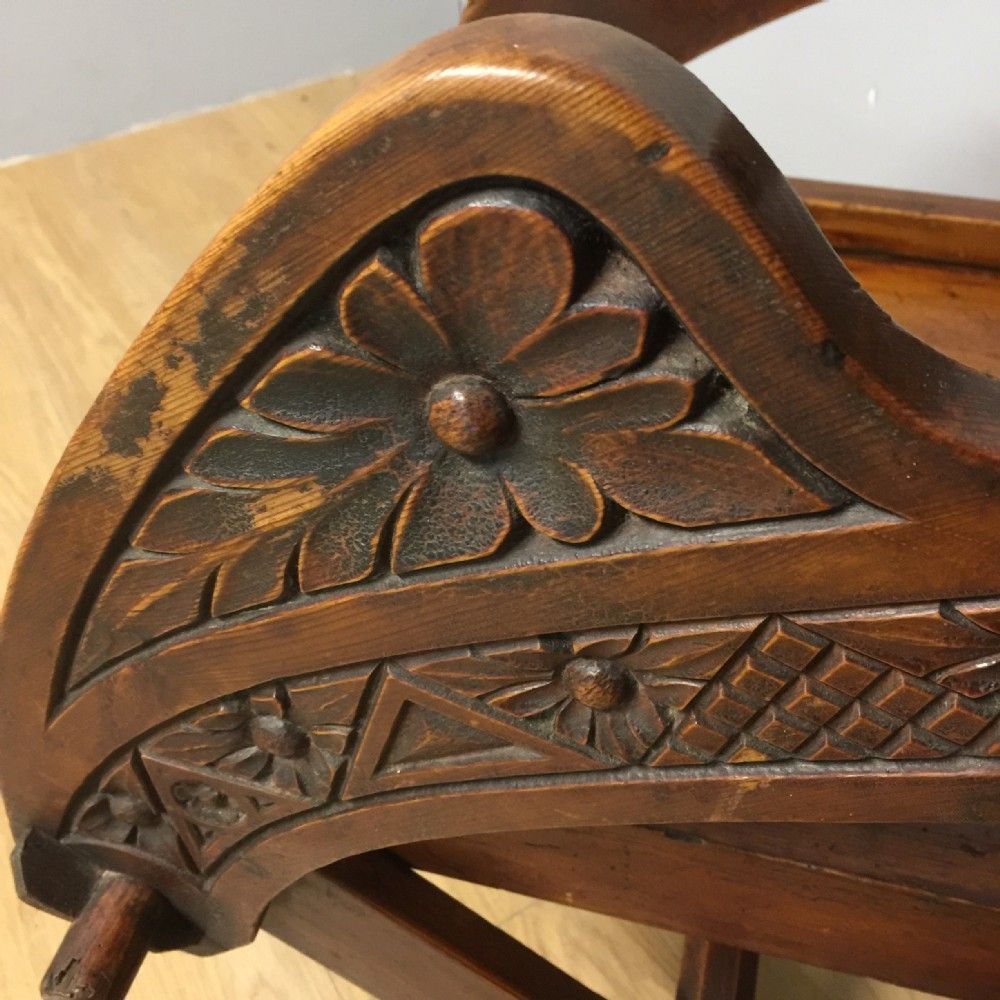 photo for sale Nineteenth Century Carved Glastonbury Chair