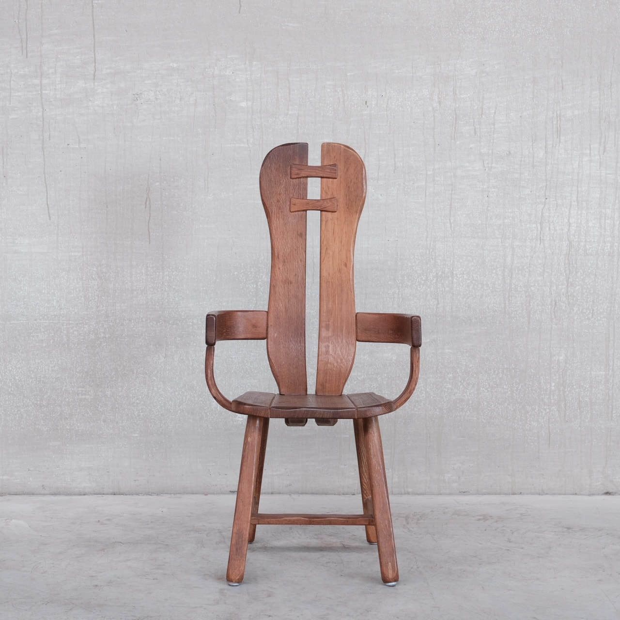 Set Of Four Oak Mid Century Dining Chairs photo Furniture