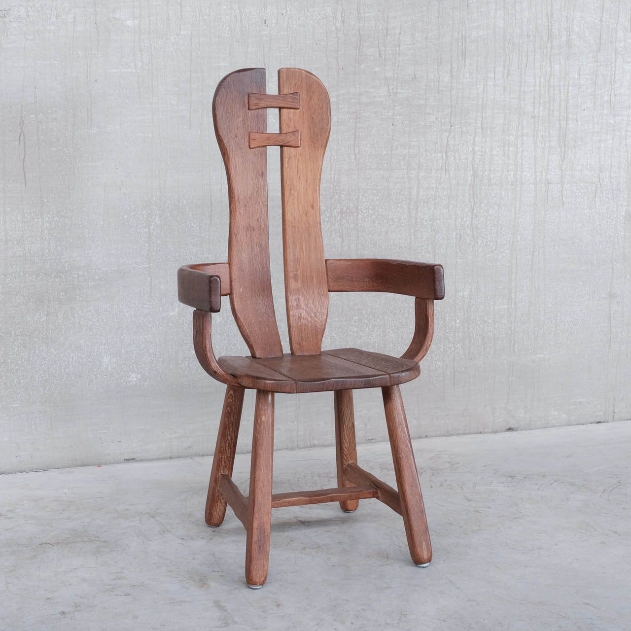 photo furniture Set Of Four Oak Mid Century Dining Chairs