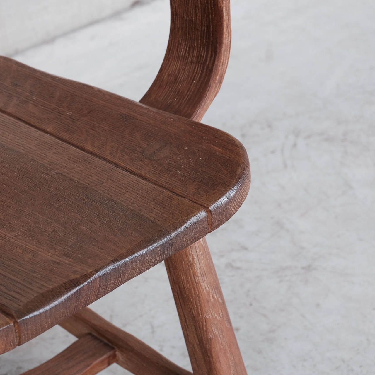 photo for sale Set Of Four Oak Mid Century Dining Chairs