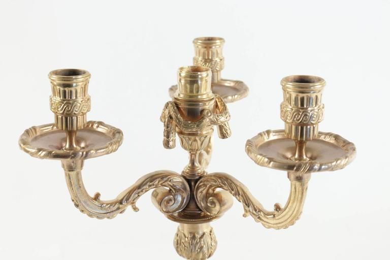 Pair Of Candelabra In The Style Of Louis XV In Gold Gilt Bronze, 19th Century photo Home Decor
