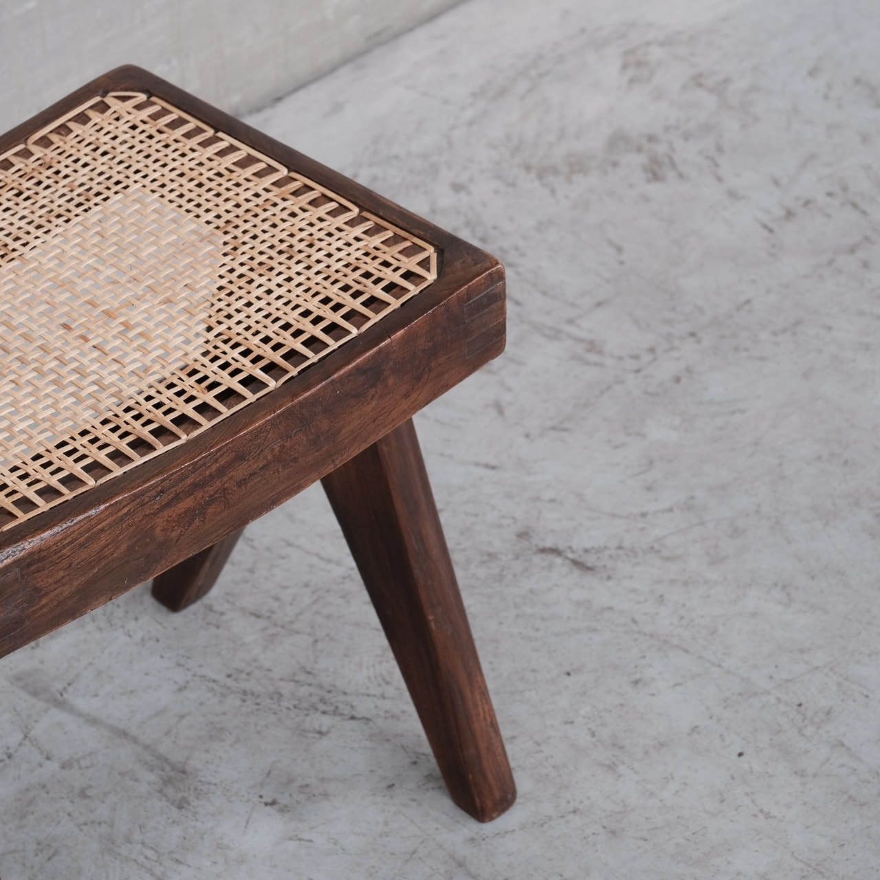 Pair Of Pierre Jeanneret Mid Century Stools Pj Si 34 A photo Furniture