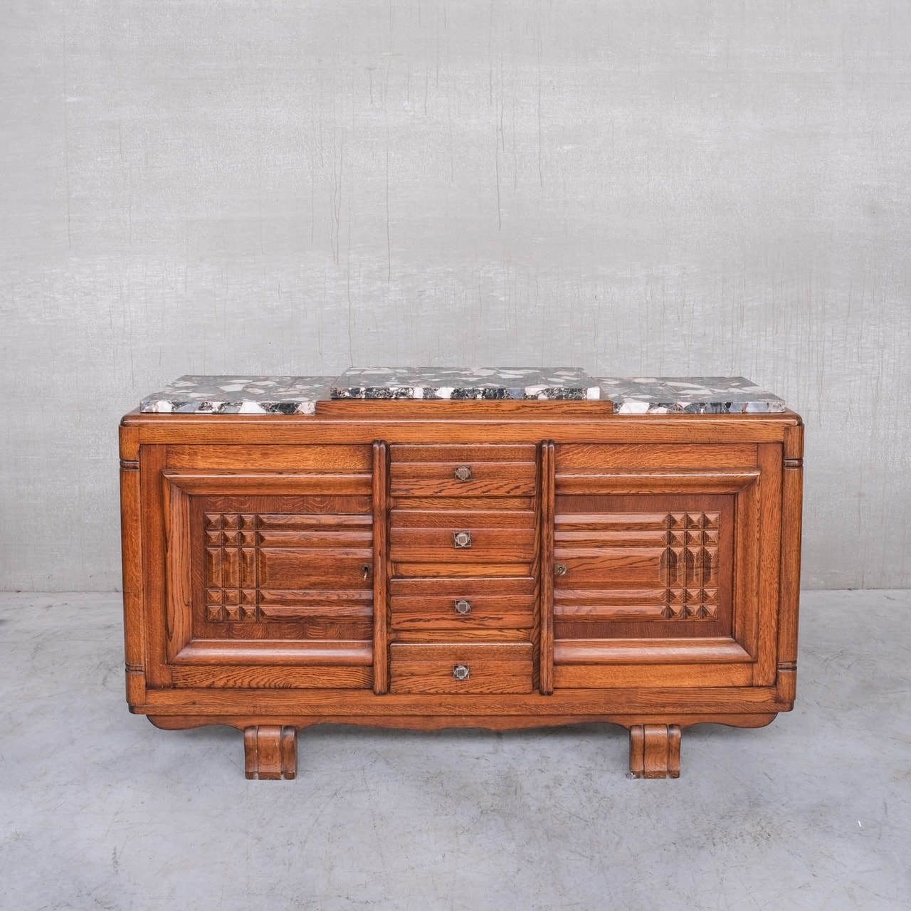 Art Deco French Marble Credenza Or Sideboard photo furniture