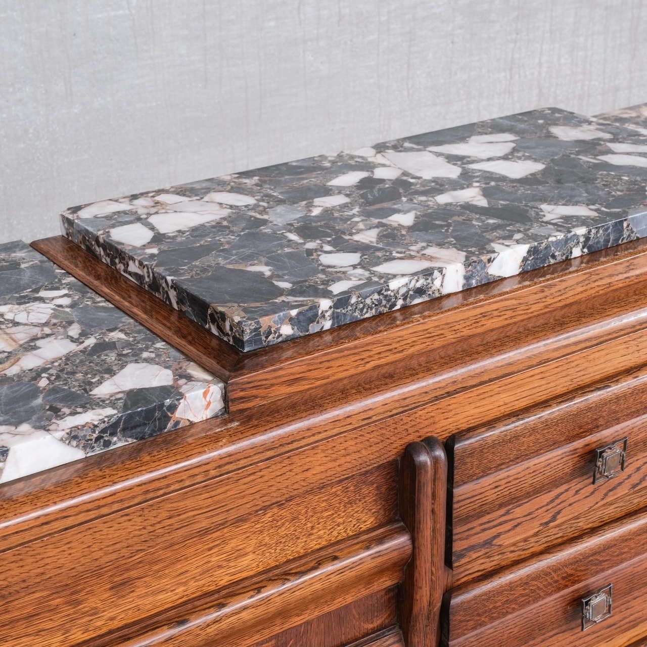 photo furniture Art Deco French Marble Credenza Or Sideboard