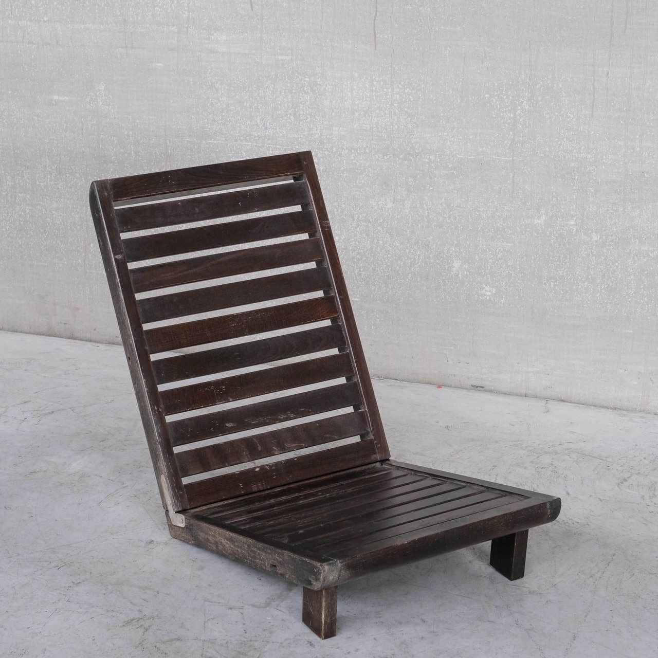 French Alpine Low Mid Century Lounge Chair