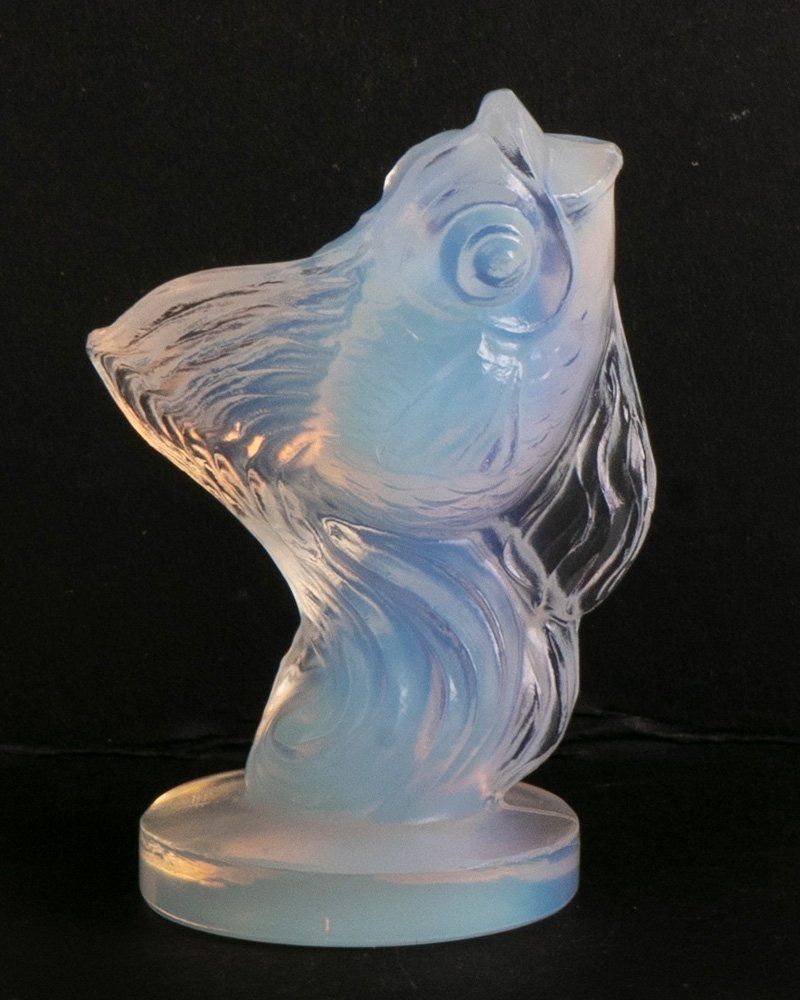 French Art Deco Opalescent Glass Fish By Sabino C.1930 photo for sale