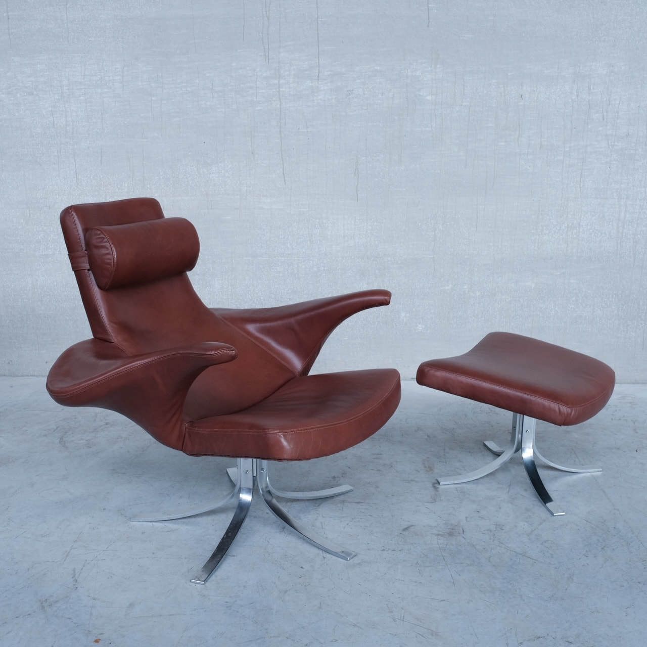 Danish Leather Mid Century Armchair By Gösta Berg By Fritz Hansen photo Furniture