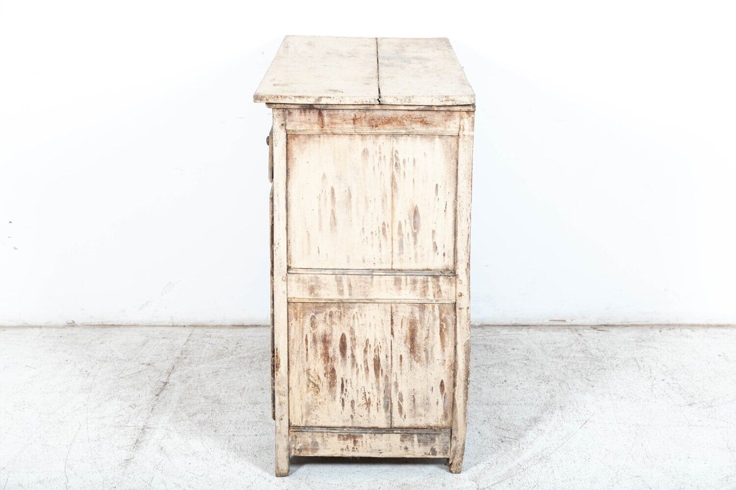 3163.0 Early 19th French Provincial Fruitwood Painted Buffet photo