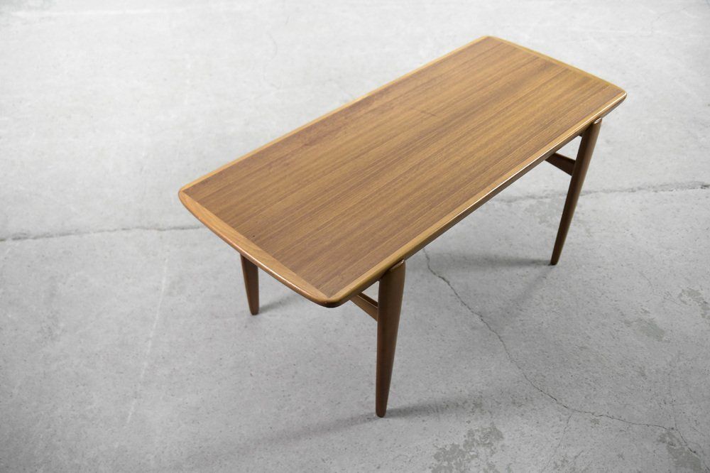 Mid Century Scandinavian Modern Teak Coffee Table, 1960s photo vinterior