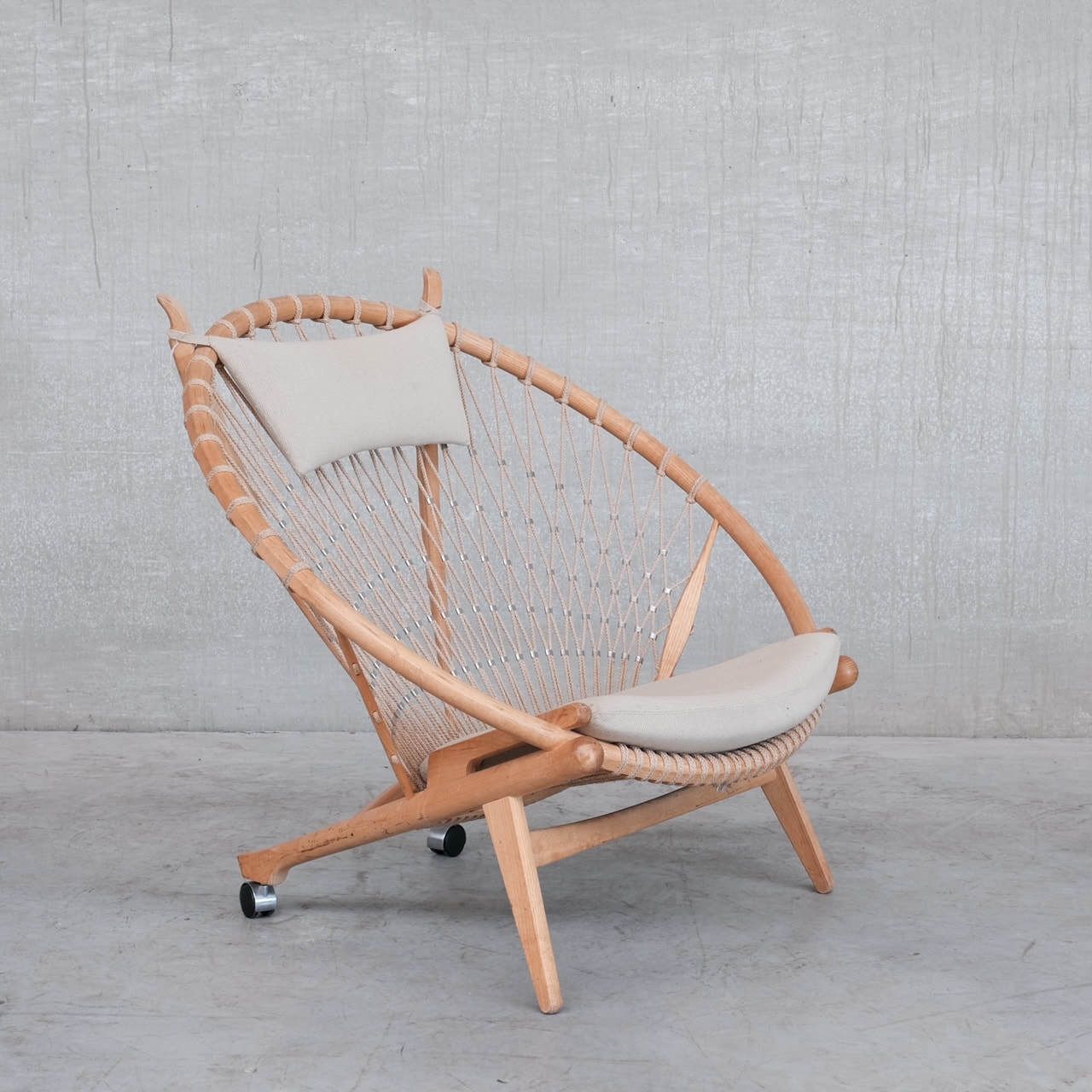 Hans J Wegner Danish Mid Century Circle Chair