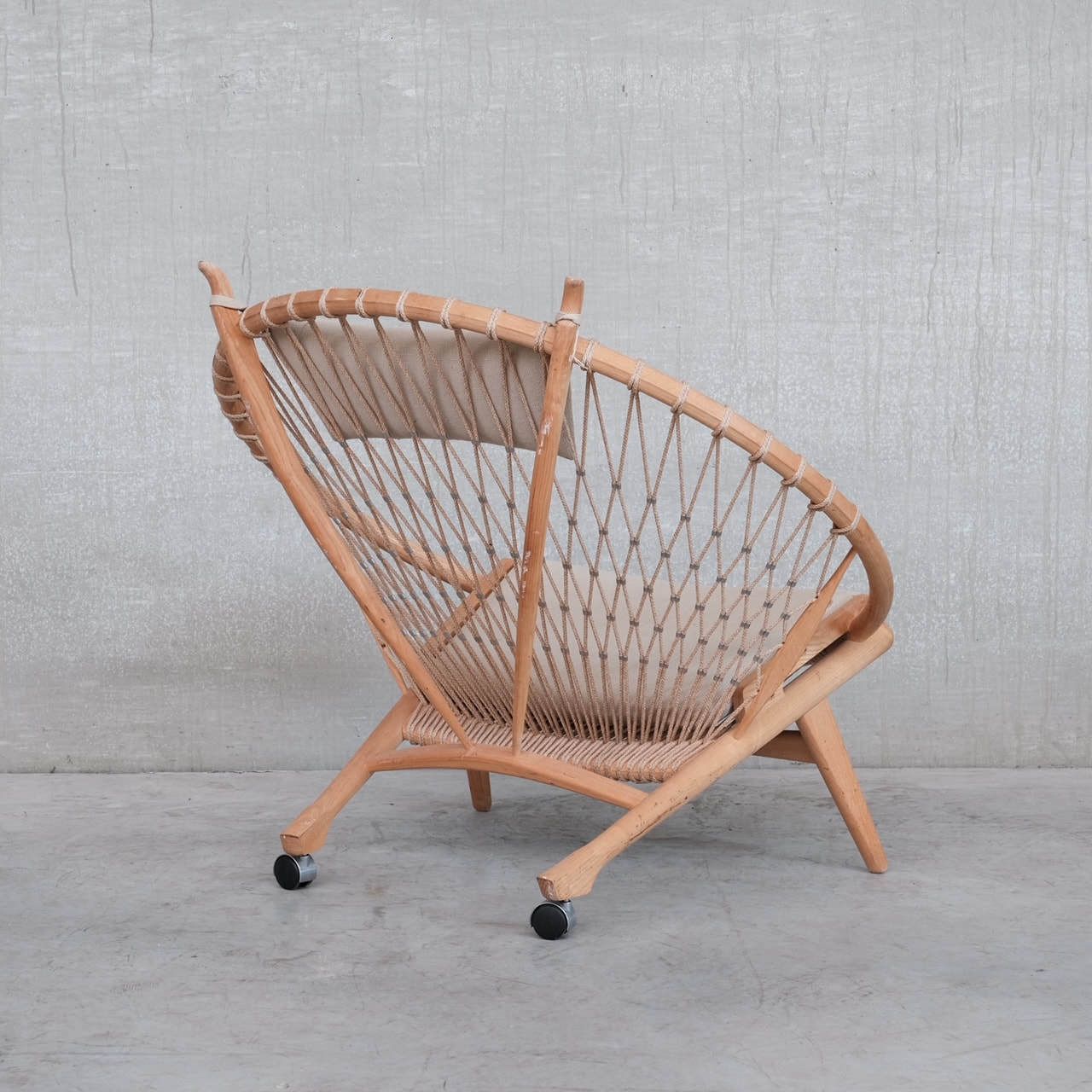 Furniture Hans J Wegner Danish Mid Century Circle Chair photo