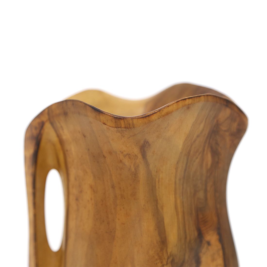 Shaped Wooden Jug / Vase In The Style Of Alexandre Noll, 1960's photo Home Decor