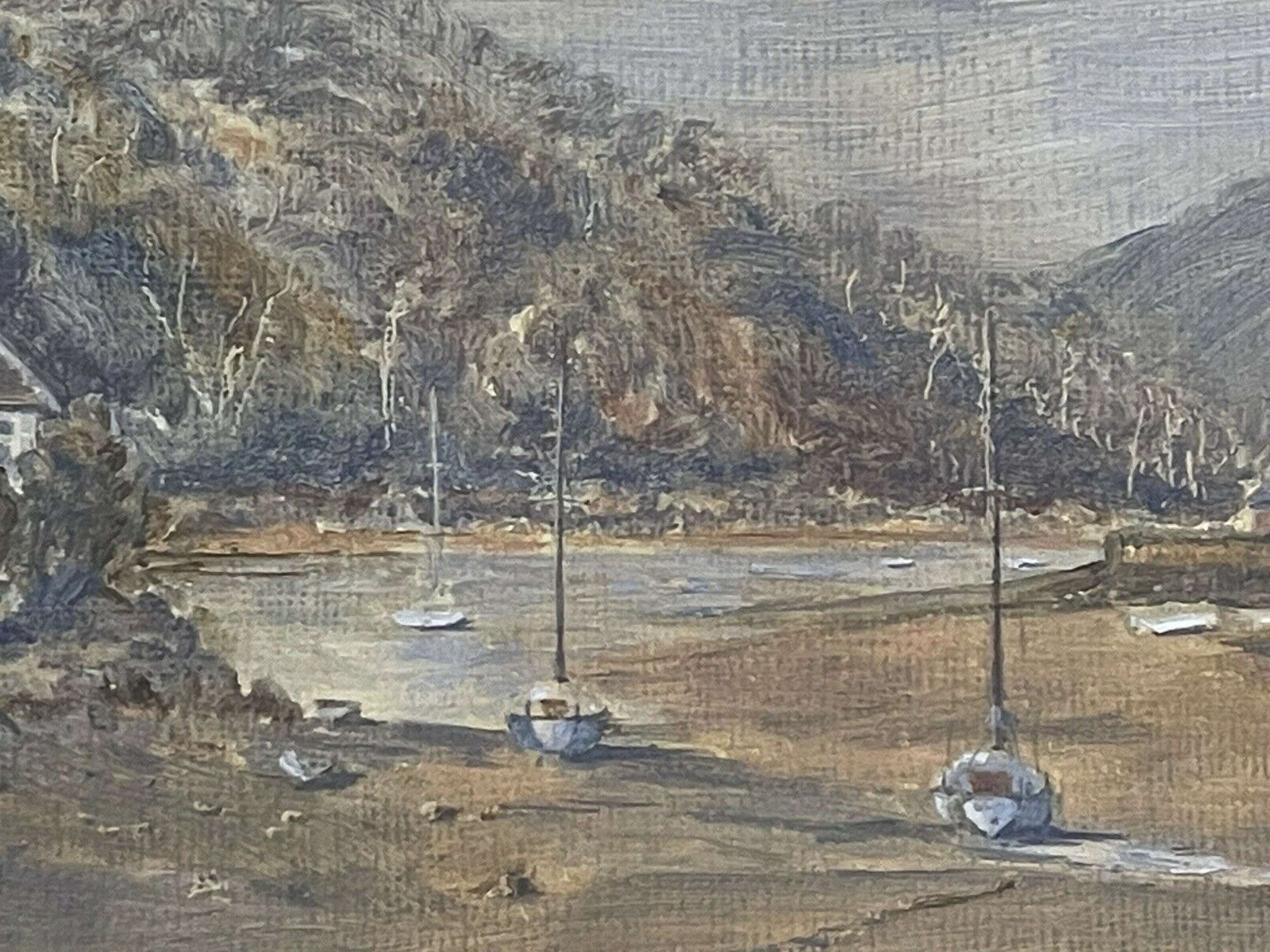 The Quay On The River Yealm Devon By Shelia F Hicks. photo Art