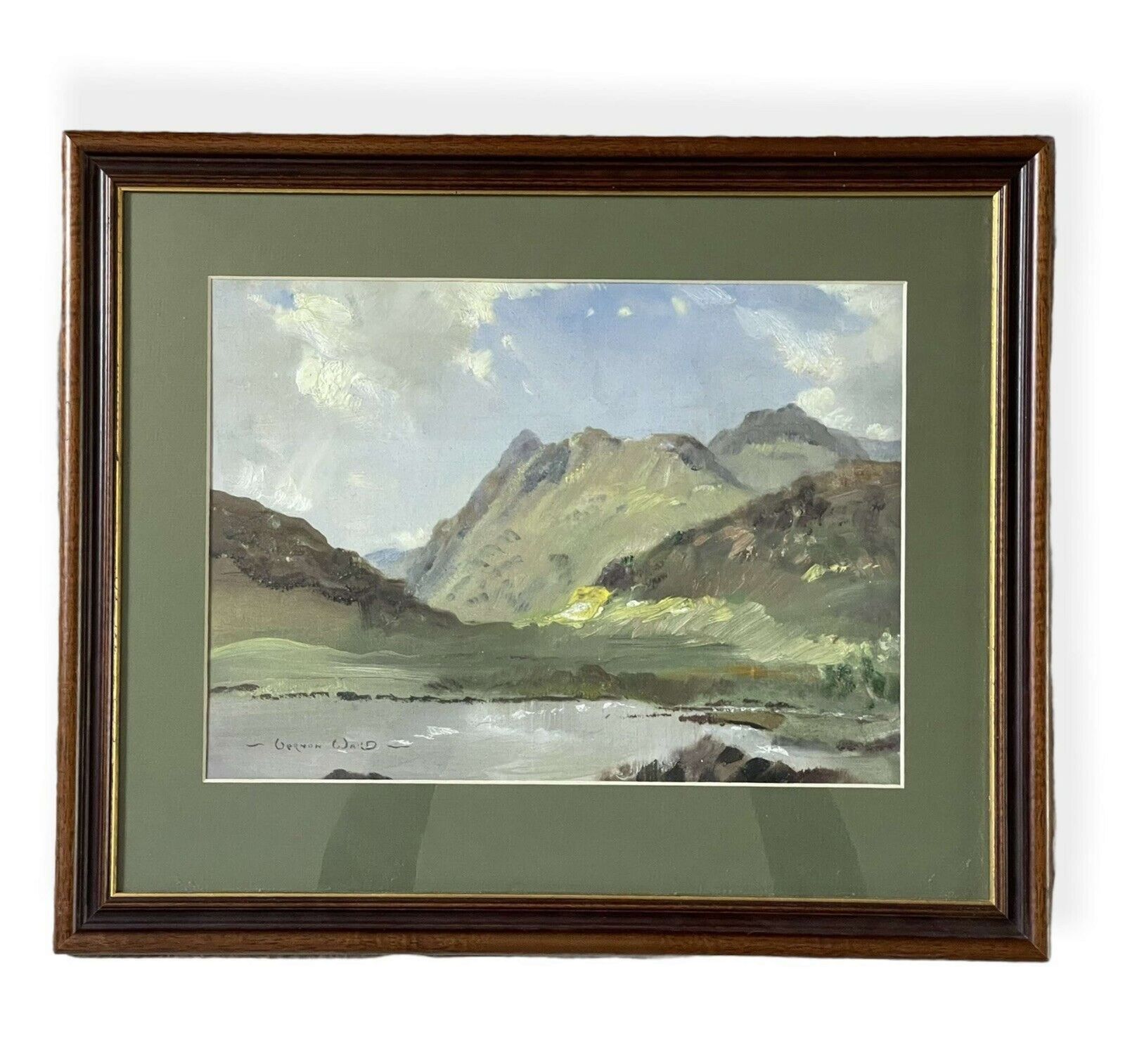 Original Painting By Vernon Ward Cumbrian Mountains photo 995.0