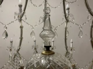 10500.0 Gigantic Italian Crystal Chandelier 1950’s Fully Restored photo