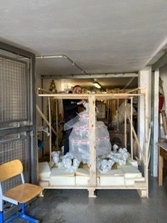 photo vinterior Gigantic Italian Crystal Chandelier 1950’s Fully Restored