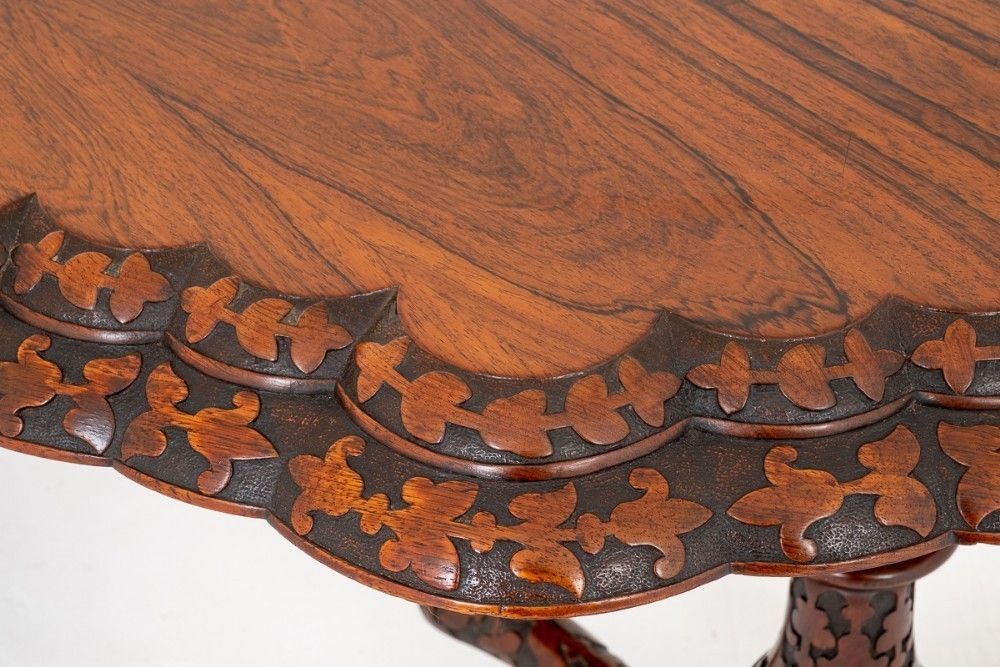 Irish Centre Table   Antique Rosewood Circa 1860 photo for sale