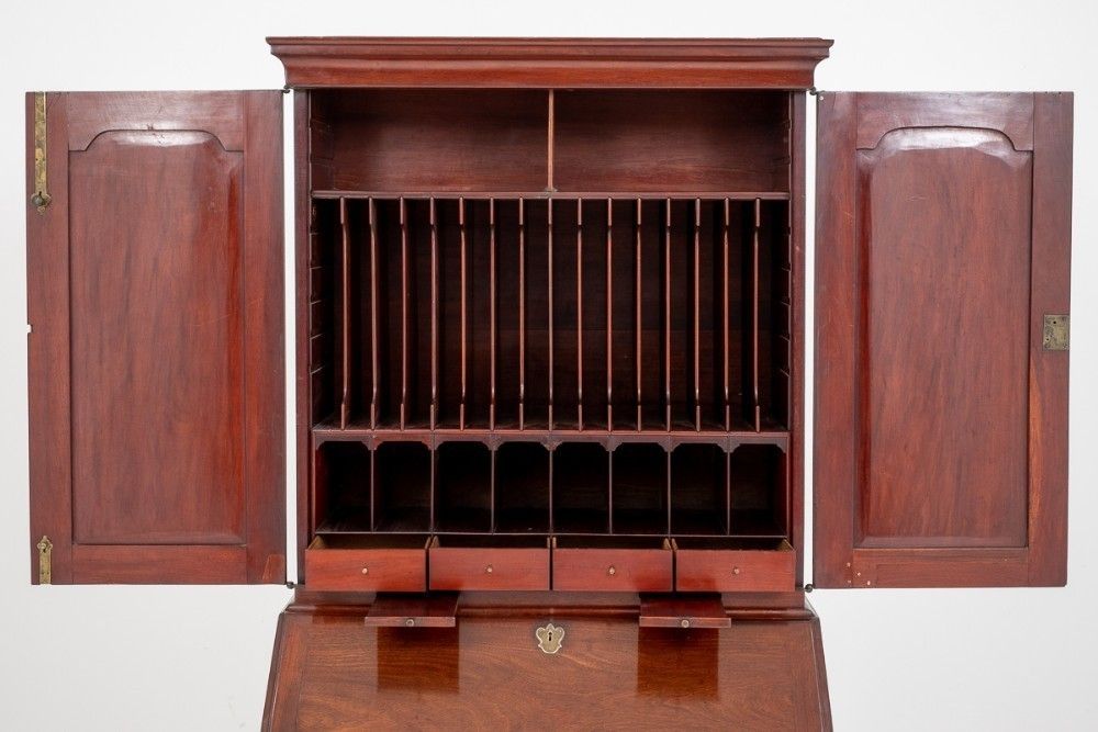 Georgian Bureau Bookcase Mahogany Antique photo buy