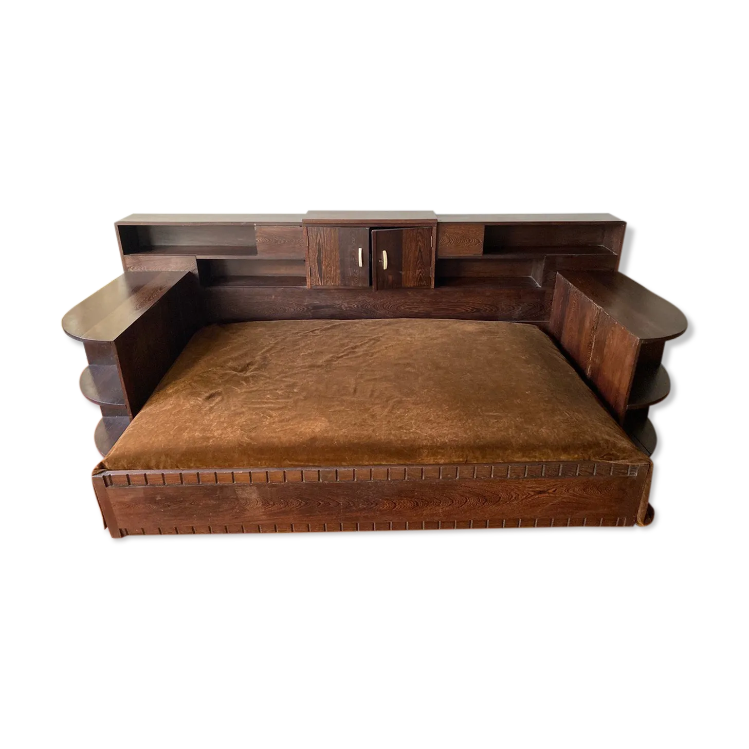 Art Deco Daybed In Palm Wood 1930