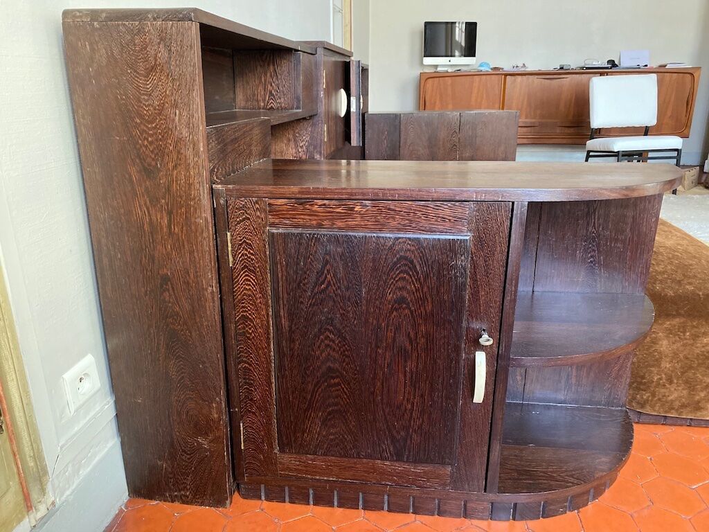 Art Deco Daybed In Palm Wood 1930 photo furniture