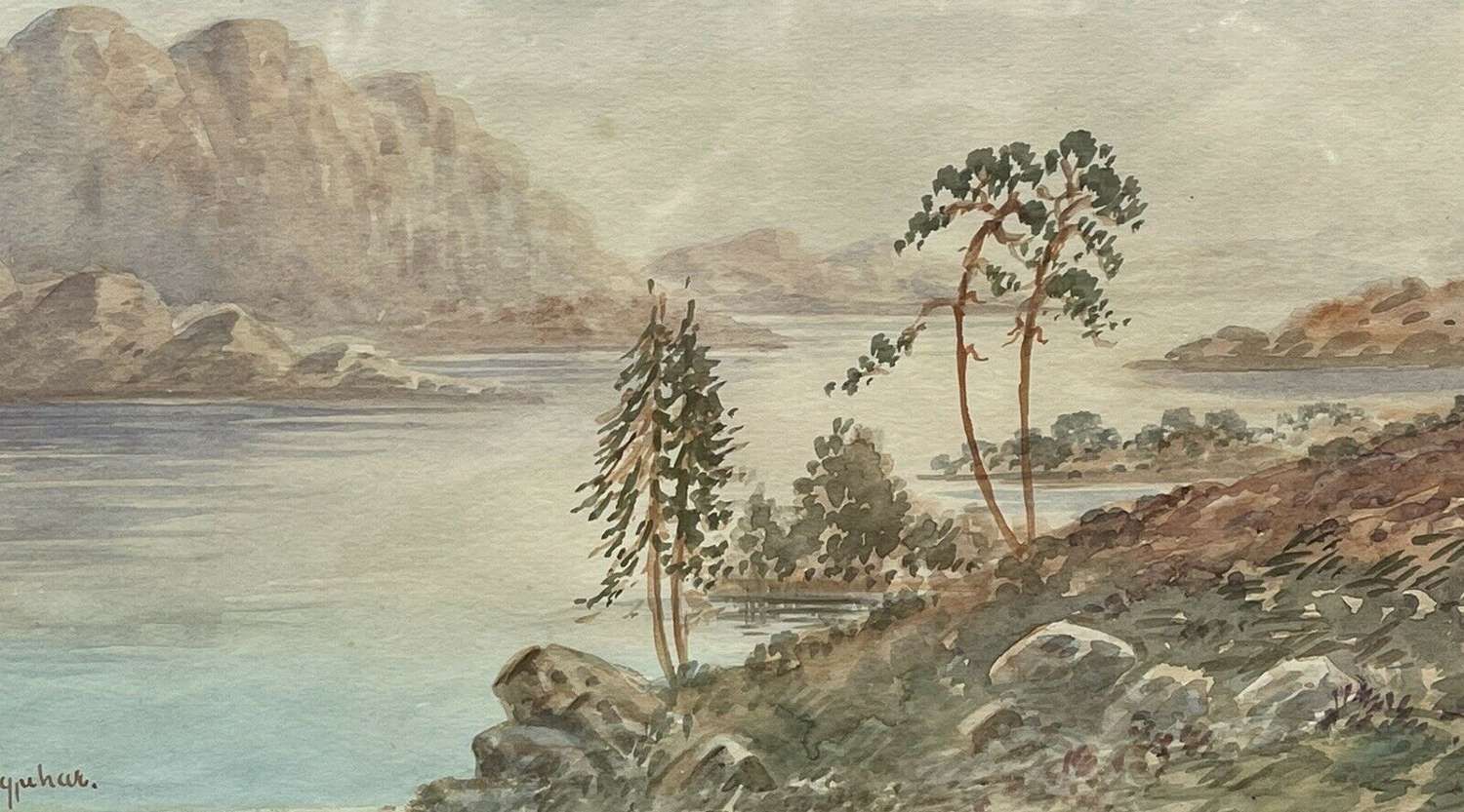 Loch Nagar By Mk Farguhar., Early 20th Century