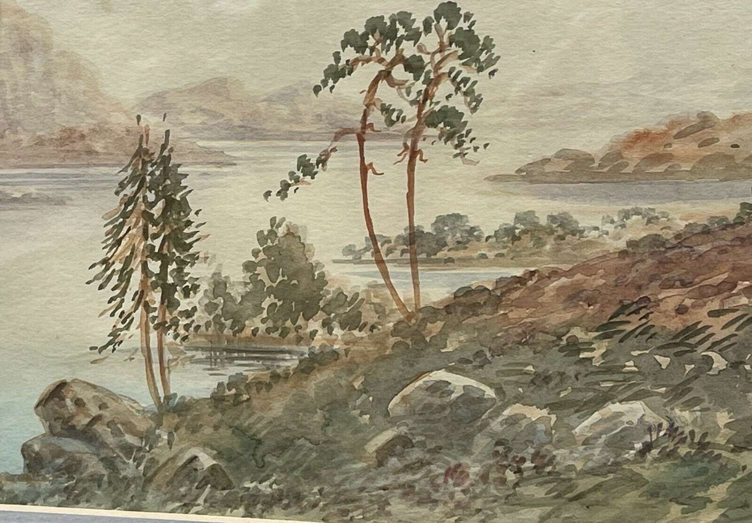 Loch Nagar By Mk Farguhar., Early 20th Century photo vinterior