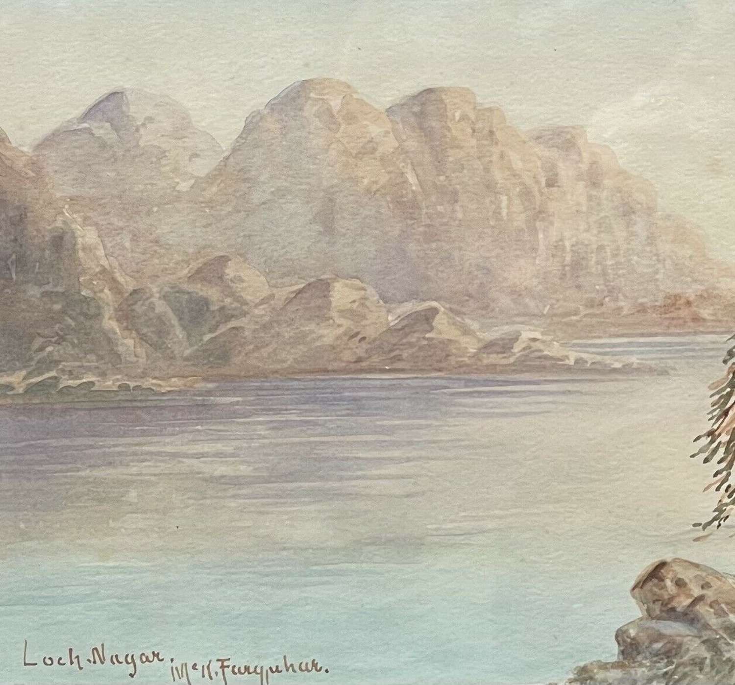 Loch Nagar By Mk Farguhar., Early 20th Century photo buy