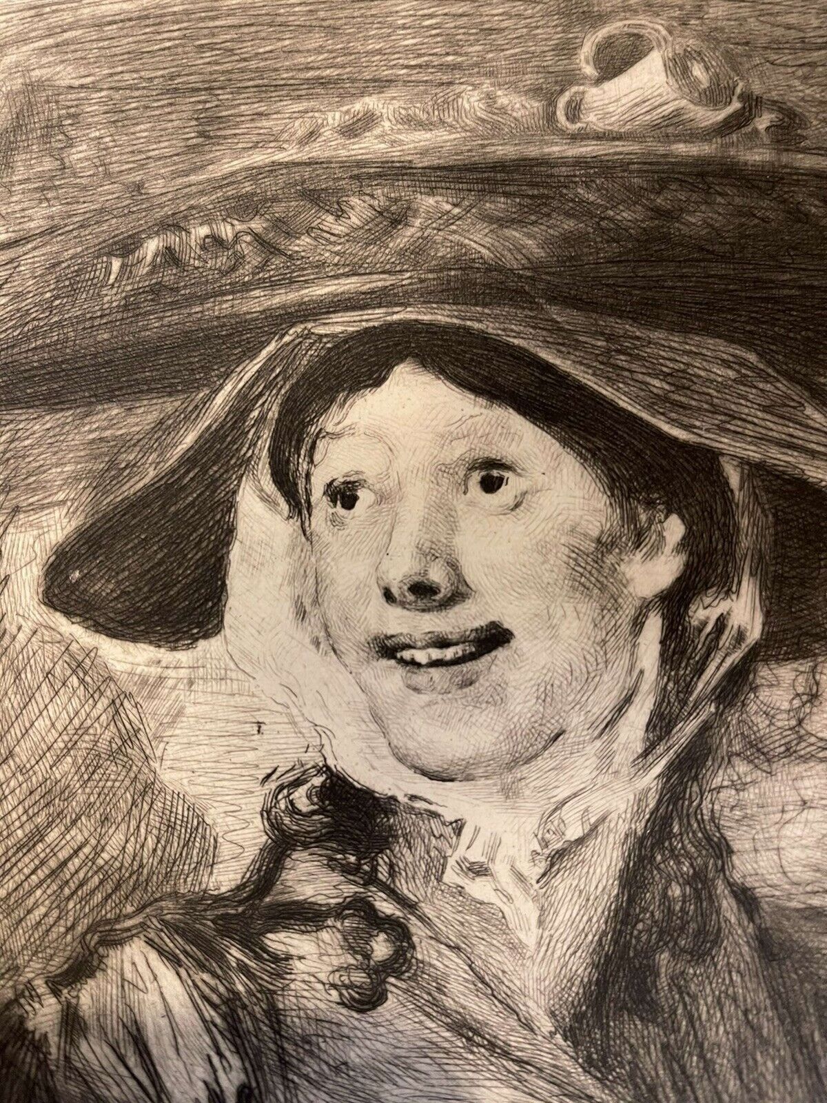 Antique Engraving A Shrimp Girl By Hogarth 1886