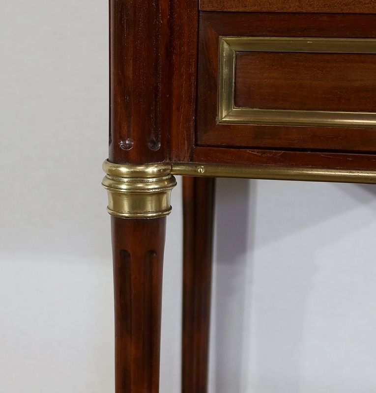 Furniture Small Middle Cabinet In Solid Mahogany And Marble, Louis XVI Style   Period 1900 photo