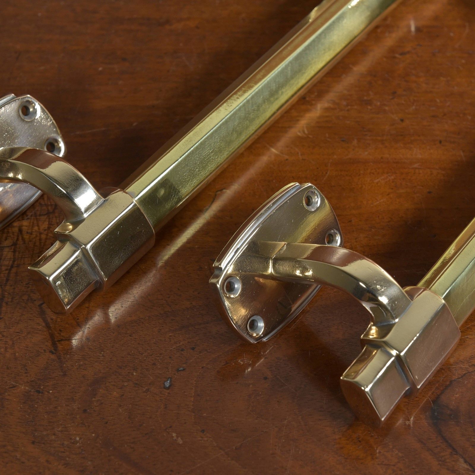 Antique Deco Brass Door Handles photo furniture