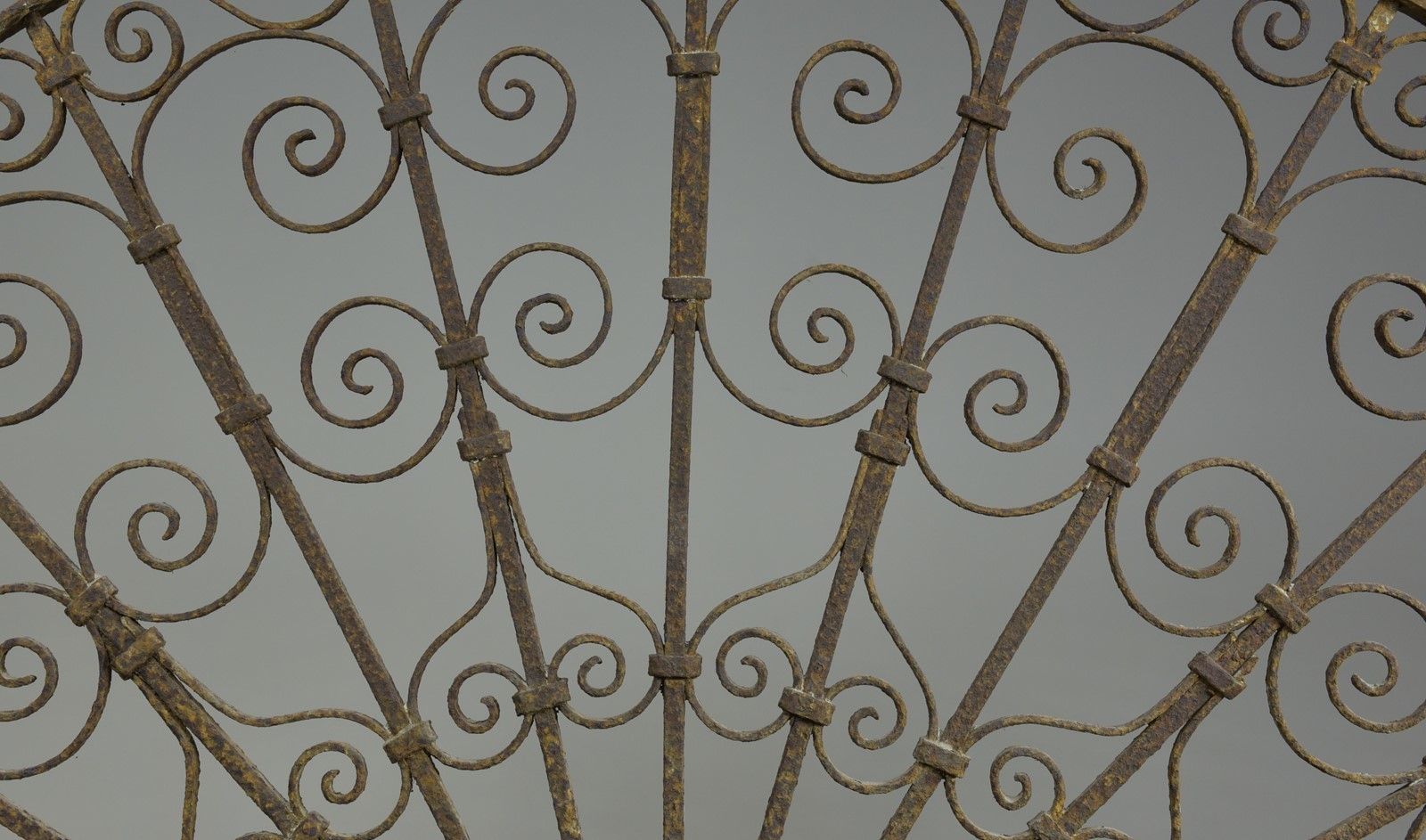Antique Iron Demilune Overdoor Grill 2 photo buy