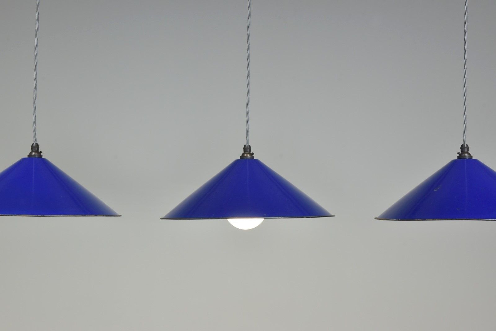 Large Enamelled Coolie Shades 2 photo for sale