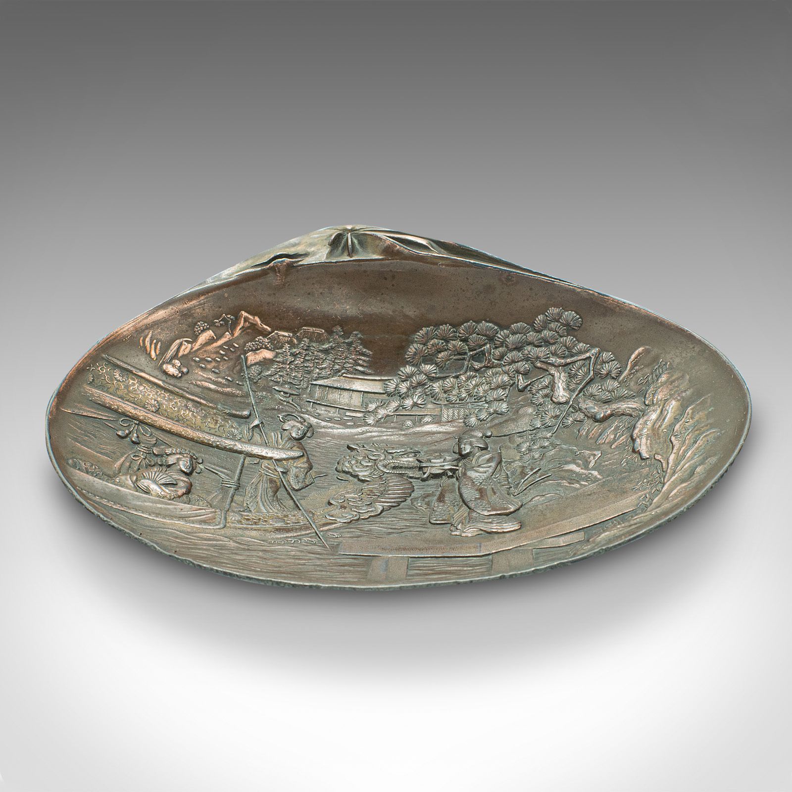 Pair Of Antique Momo Dishes, Japanese, Serving Tray, Meiji, C.1900 photo Home Decor