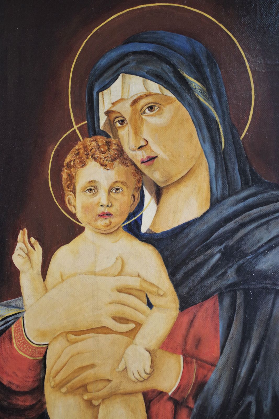 Painting Mary And Jesus 1970/1980 photo Art