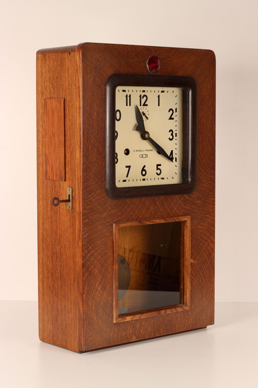 1920’s Bakelite Italian Railway Station Wall Clock From The Italian Riviera photo vintage